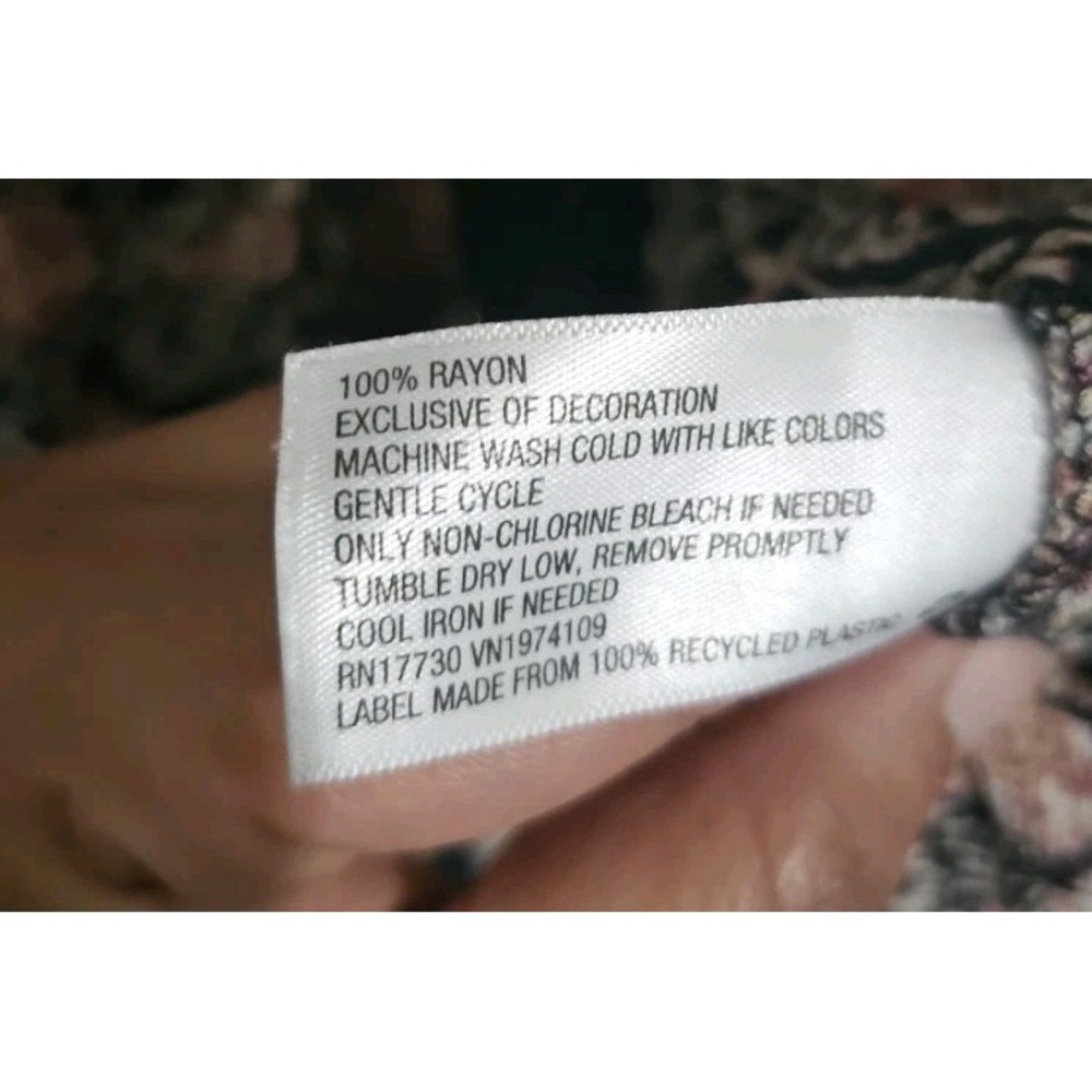 Knox Rose Swing Dress Womens M Lagenlook Bohemian‎ Cottagecore Floral Crotchet - Picture 9 of 11